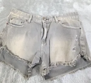 Free People Womens Shorts W 27 Button Fly Low Rise Cut Off 2" Inseam Distressed thumbnail 1