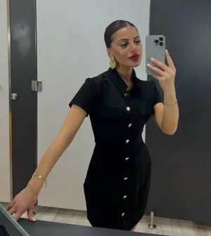 Zara dress Elegant Black Button-Down collared business office casual Dress thumbnail 5