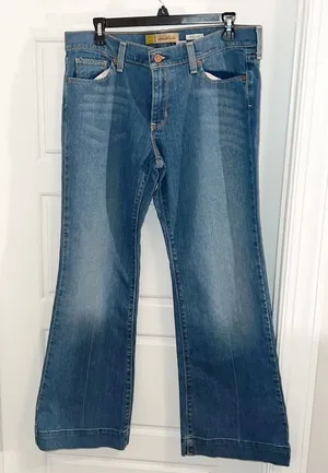 Vintage Y2K Old Navy Wide Leg/Flare Low Waist Denim thumbnail 1
