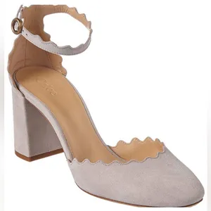 Chloe Lauren Scallop Ankle Strap D’ Orsay Pumps thumbnail 1
