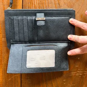 Kate spade black clutch wristlet thumbnail 3