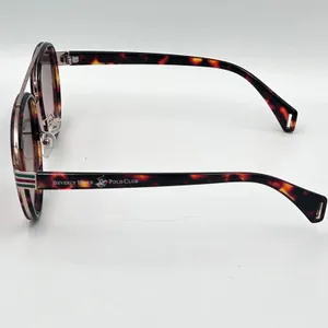 Beverly Hills Polo Club Sunglasses Women's‎ Aviator Tortoise Gradient Brown thumbnail 5