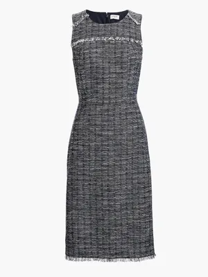 J. Crew Tweed Fringe Sheath Dress Size 4 thumbnail 9