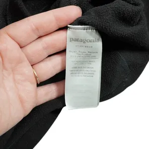 Patagonia Women's XS Black 1/4‎ Zip Fleece Pullover Gorpcore Hiking Camping thumbnail 5