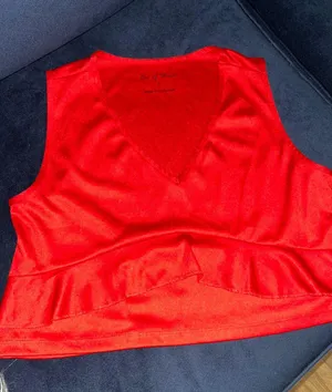 Red Ruffle Top thumbnail 1