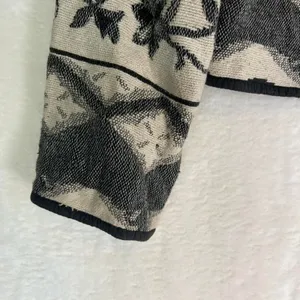 Flashback Vintage Tapestry Jacket Womens Small Black Cream Camel‎ Southwestern thumbnail 3