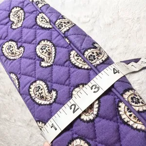 Vera Bradley Simply Violet Purple Paisley Quilted Shoulder Bag Retired Pattern thumbnail 7