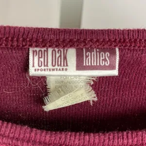 Red Oak Texas A & M Small Aggies Maroon Crewneck Graphic Tee Logo Sports College thumbnail 4