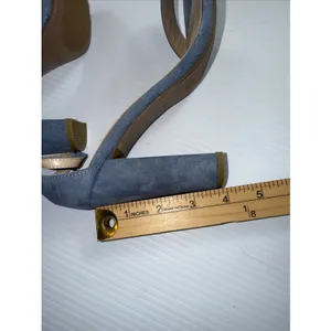 Lulus Taylor Heels Womens Size 5.5 Blue Faux Suede Ankle Strap 4" Block Heel thumbnail 7