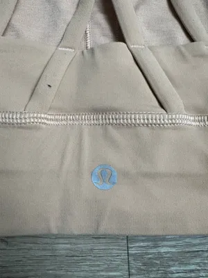 Lululemon Energy Longline Bra Sz 6 in Tan Beige Color thumbnail 6
