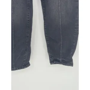 Zara Mom Jeans Size 0 Black‎ Faded High Rise Tapered Barrel Leg Pleated Q0004 thumbnail 6