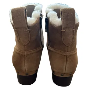 NIB MADEWELL The Marceline Clog Boot in Shearling Toffee Size 5.5 thumbnail 5