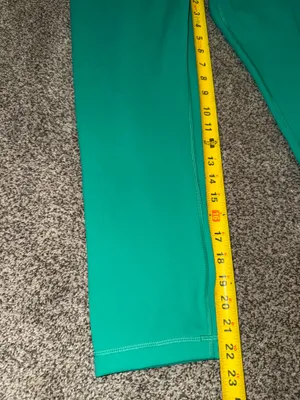 Lululemon Wunder Train High-Rise Crop Leggings Maldives Green Size 14 thumbnail 2