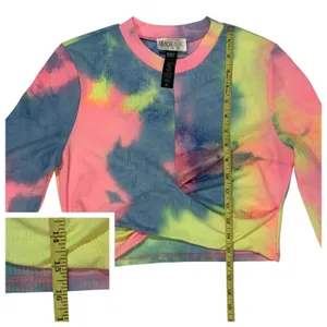 Beach Riot Marley Crop Top - Rainbow Tie Dye - Medium thumbnail 5