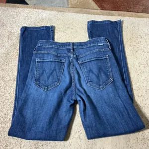 Mother The Rascal Straight Leg Jeans Womens 29 Blue Clean Sweep Mid Rise Denim thumbnail 5