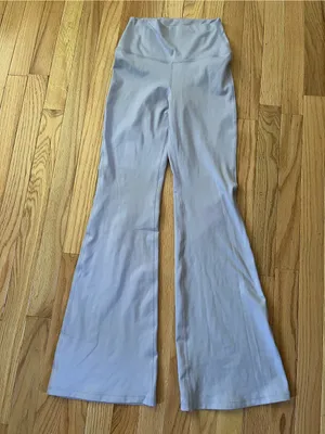 Gilly Hicks Lavender Flare Wide Leg Leggings Small Pilates Soft Girl Clean Girl thumbnail 1