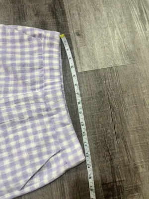 ZARA Gingham straight leg pants thumbnail 5