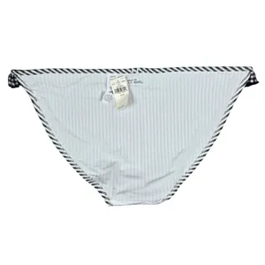 Aerie Bikini Bottoms Black White‎ Stripe Ruffle Gingham Size M thumbnail 4