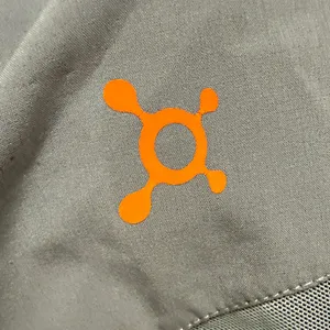 OTF Orangetheory Gray with Orange Athletic Shorts Size Large thumbnail 11