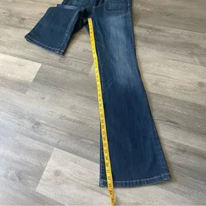 Anthropologie Pilcro Flare Jeans 28 Waist Dark Wash Flattering Bohemian thumbnail 10