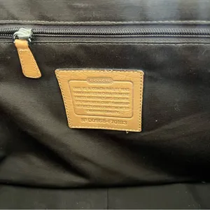 Vintage Coach Voyager Logo Canvas and Leather Messenger Bag in Brown thumbnail 12