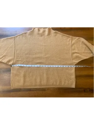 Free People Sweater Large Gold Tan thumbnail 5