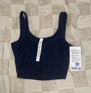 NWT Lululemon Textured‎ Mesh Tennis Tank size Small thumbnail 1