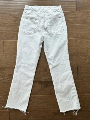 Good American ‘Good Legs’ Raw Hem Straight Leg Jeans thumbnail 6
