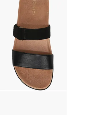 NEW $125 Vionic Elaine Slide Sandal 6.5 M, BLACK Slip On Comfort thumbnail 7