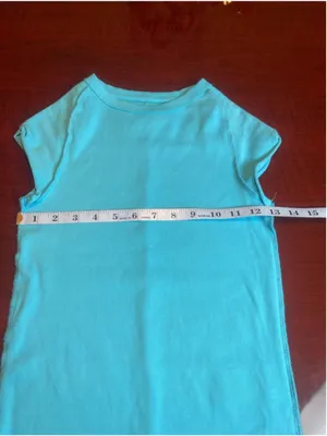 We The Free People Sky Blue Ribbed Baby Tee Exposed Seams Raw Hem Size Small thumbnail 6