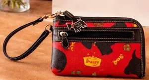 RARE Dooney & Bourke Limited Edition Scottie Dog Zip Around Wallet thumbnail 1