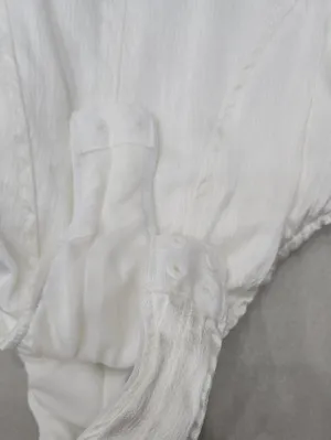 Zara White Satin Corset Bodysuit Size XS thumbnail 5