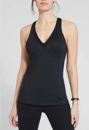 ATHLETA‎ Be bold support tank top NWT SMALL black $69 thumbnail 1