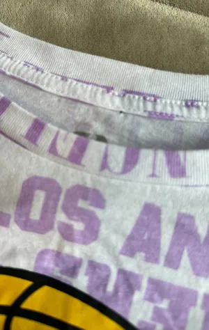 Women’s Oversized Lakers Tshirt Purple Size M thumbnail 4