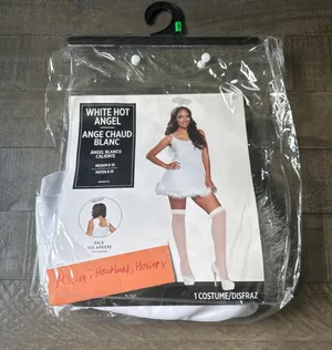 Modern Hero‎ Women's White Hot Angel Costume Dress Only Size Medium thumbnail 1
