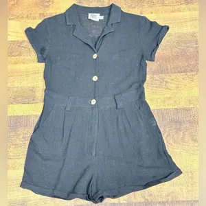 Princess Polly Short Sleeve Black Ashens Romper Size 2 thumbnail 9