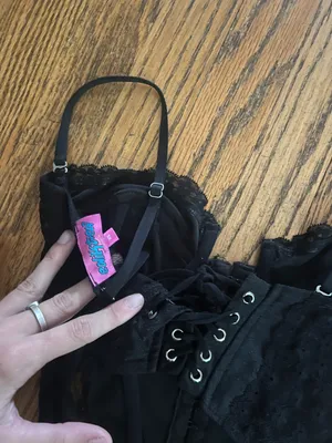 Edikted Black Corset Top thumbnail 4