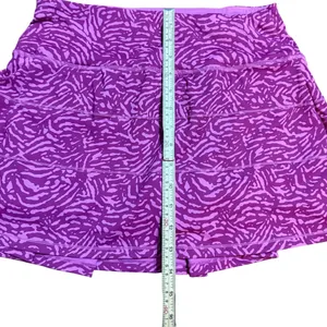 Purple & Pink Animal Print‎ Athletic Skort Built-in Shorts Size 8 thumbnail 7