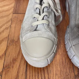 Zara Taupe Suede Faux Fur Trim High Top Platform Sneakers EU 39 US 8 Chunky‎ thumbnail 3