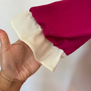 Vintage 70s 80s Pink and White Short Sleeve Midi Dress thumbnail 6