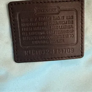 Coach Black and Cream Signature Shoulder Bag thumbnail 3