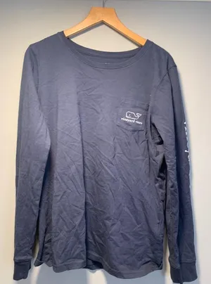 Vineyard Vines Navy Long Sleeve thumbnail 1