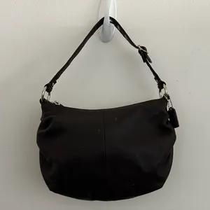 Coach Vintage Black/Brown Leather Mini Shoulder Bag thumbnail 2