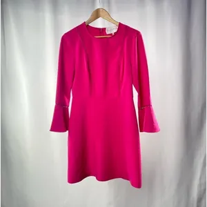 Charles Henry Bell‎ Sleeve Mini Dress in Pink Size Medium thumbnail 2