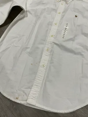 Ralph Lauren White Button Down Shirt/blouse. thumbnail 7