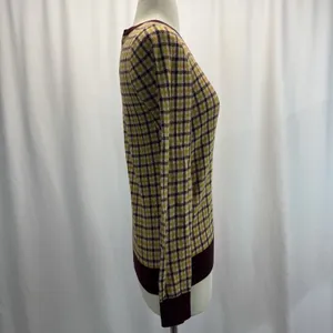 Ann Taylor Plaid Long Sleeve Cardigan S Academia Preppy Fall Vtg Retro Office thumbnail 5