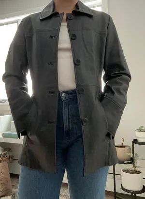 Vintage Real Leather Jacket thumbnail 1