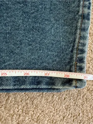 Vintage Rustler Women's Blue Straight-Leg Jeans thumbnail 9