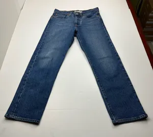 Levi’s Premium Denim Wedgie Straight Jean Womens Size 27 Blue‎ High Rise Button thumbnail 1