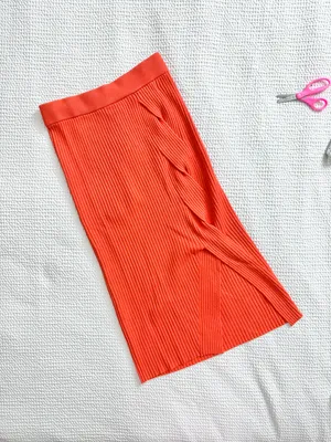 by Anthropologie pull on sweater knit midi skirt thumbnail 2